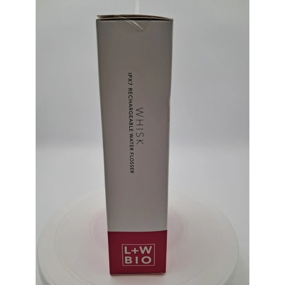 L + W Bio Whisk Rechargeable Water Flosser-200 ML Capacity Water‎ Tank-NIB